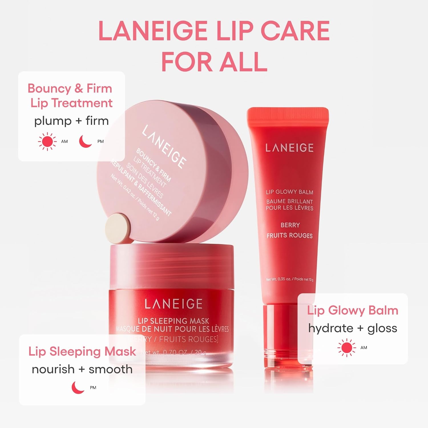 Bouncy & Firm Lip Treatment: Plumping & Firming Lip Care with Peony & Collagen Complex, Ceramide Capsules, & 5D Hyaluronic Acid for Hydration