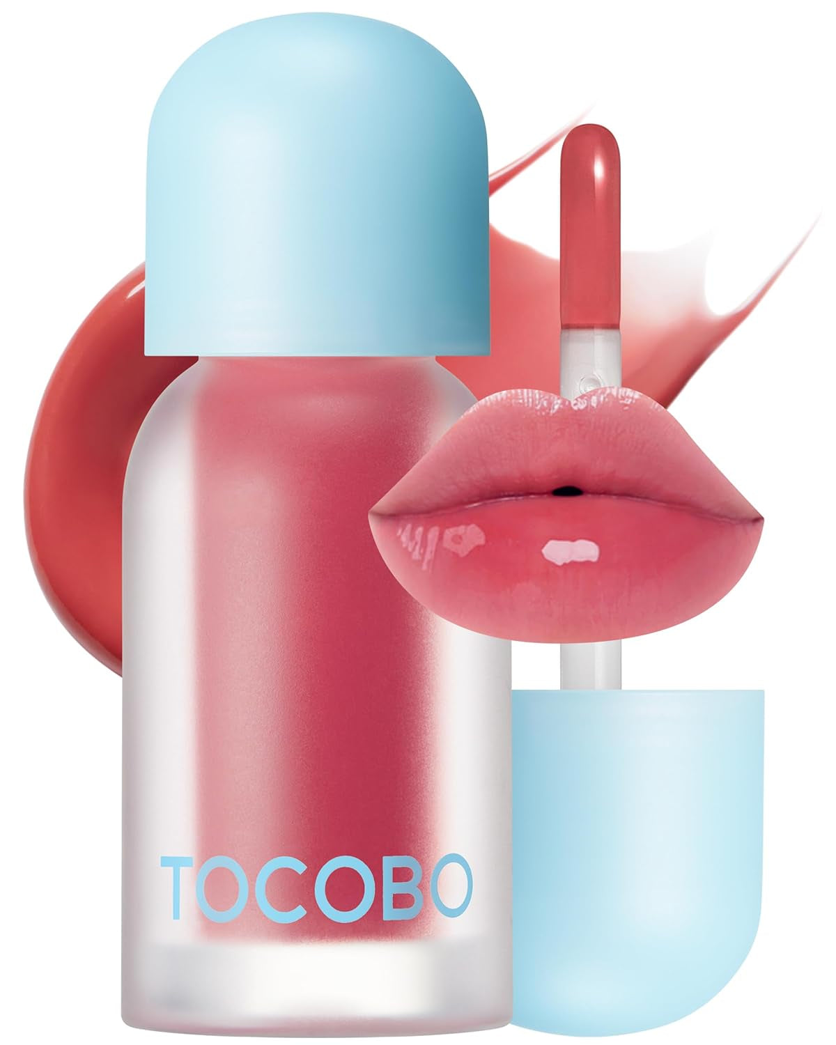 Juicy Berry Plumping Lip Oil 18 Cozy Pink – Korean Vegan Hydrating Lip Oil with Plant Oils for High Shine Gloss - Non Sticky Formula for All Skin Tones, 0.12 Fl.Oz.