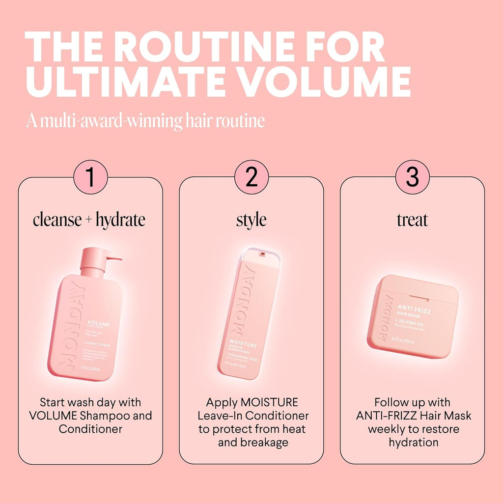 VOLUME Conditioner with Hydrolyzed Collagen, Coconut Oil, Shea Butter & Macadamia Oil for Thin, Fine & Flat Hair 354 Ml