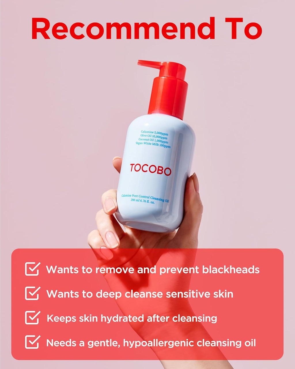 TOCOBO Calamine Pore Control Cleansing Oil (200 Ml)