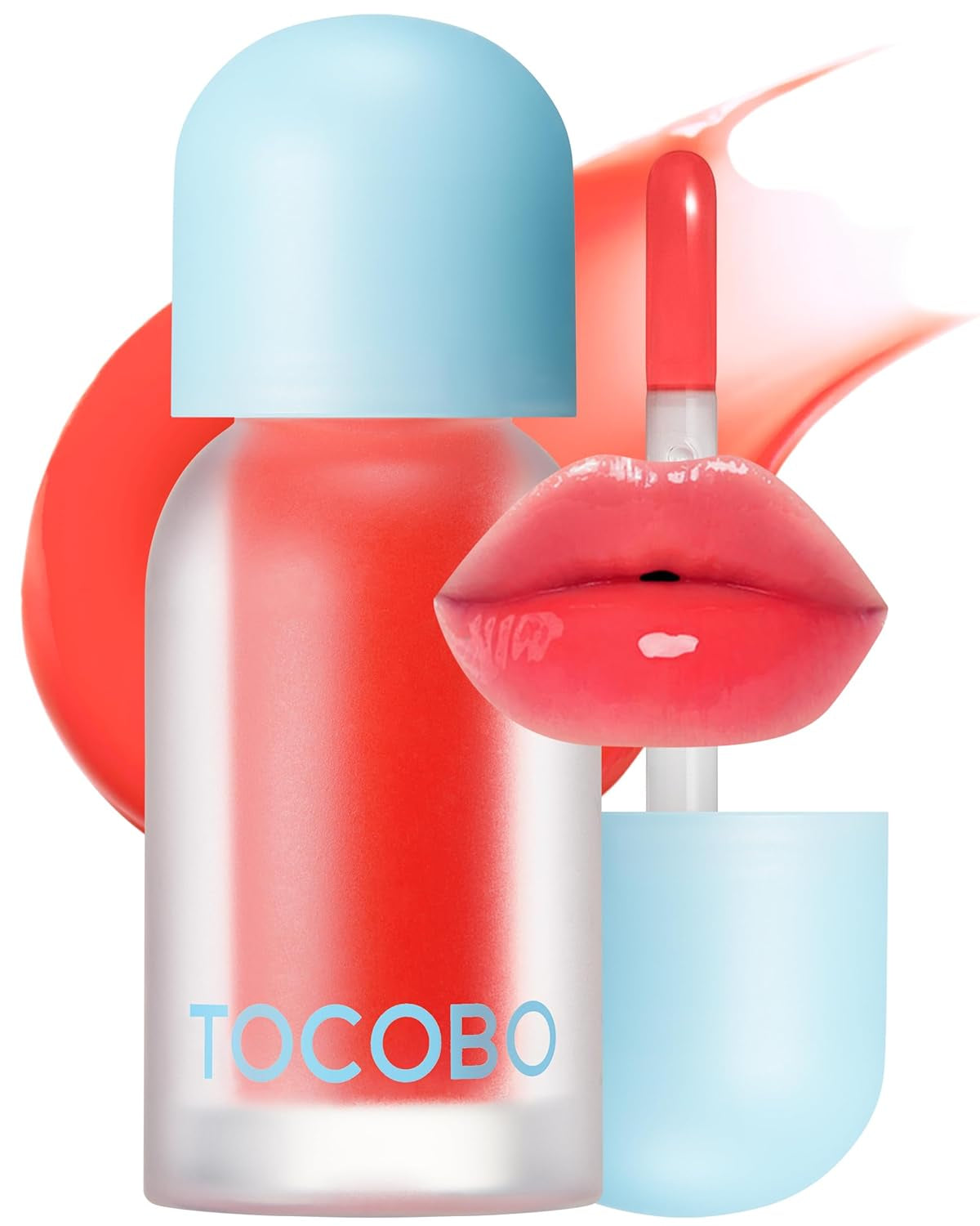 Juicy Berry Plumping Lip Oil 15 Coral Soda – Korean Vegan Hydrating Lip Oil with Plant Oils for High Shine Gloss - Non Sticky Formula for All Skin Tones, 0.12 Fl.Oz.