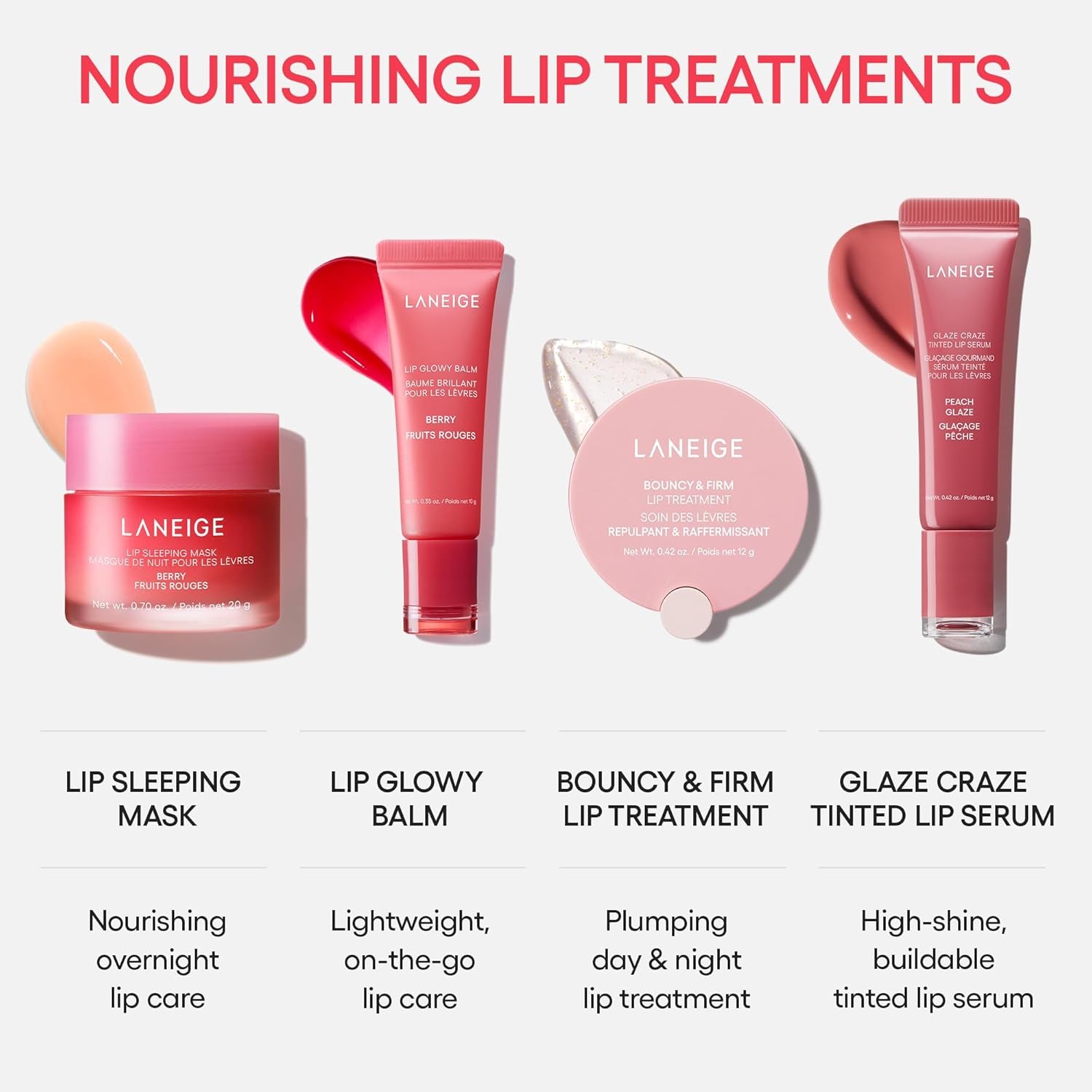 Glaze Craze Tinted Lip Serum: Hydrating Lip Serum for Glossy, Nourished Lips with Plumping Polypeptides