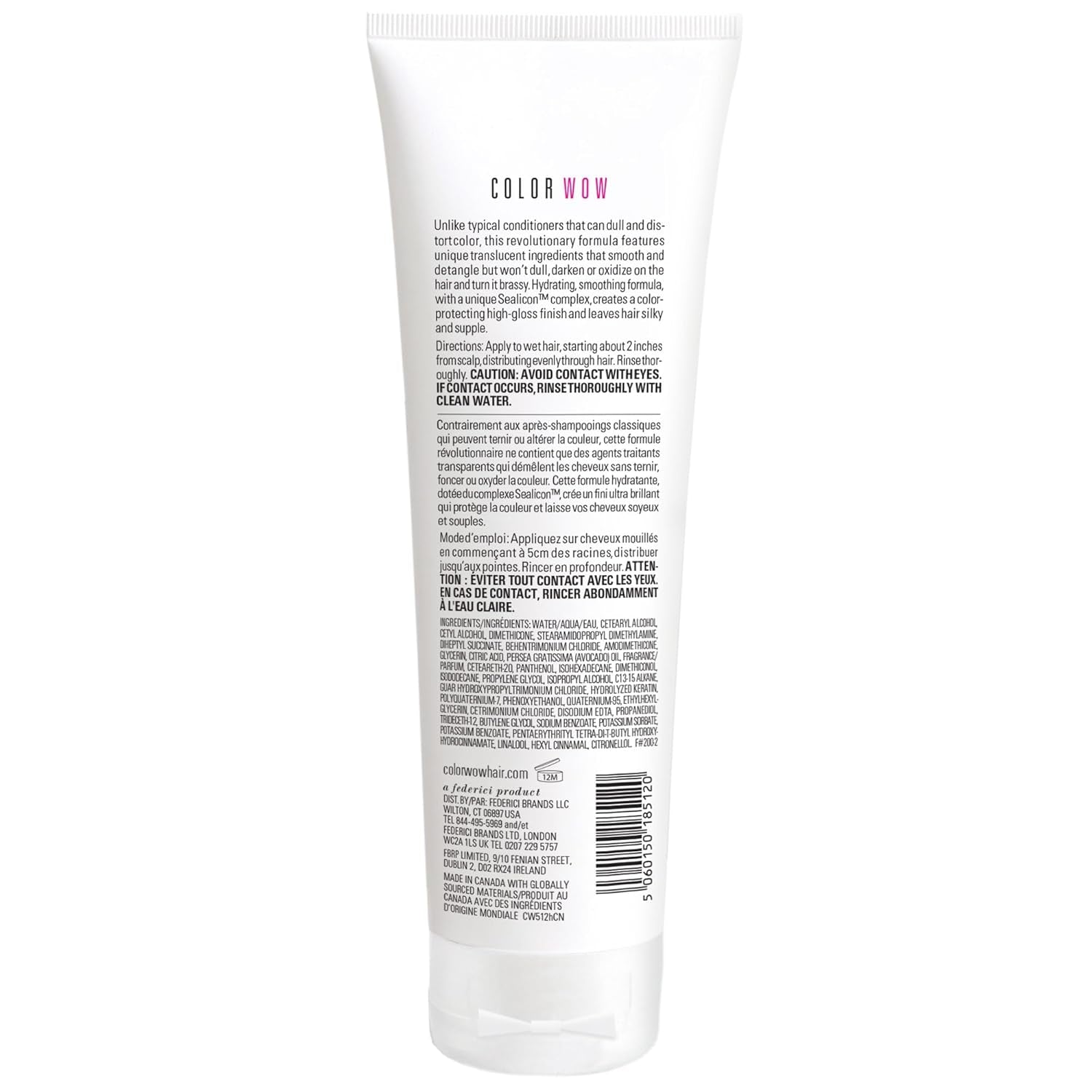 COLOR WOW Color Security Conditioner Normal to Thick – Rich Hydration for Thick, Coarse, Curly Hair; Detangles, Nourishes + Adds Shine with Avocado Oil; Color Safe; Heat Protection