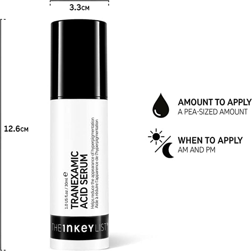 The INKEY List 2 % Tranexamic Acid Serum Zur Reduzierung Von Hyperpigmentierung Und Zur Bekämpfung Ungleichmäßiger Flecken Und Dunkler Flecken 30 Ml