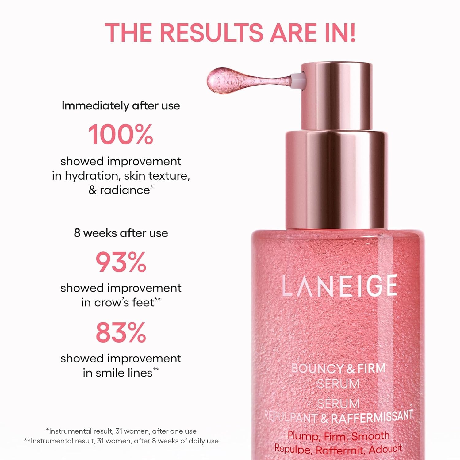 Bouncy & Firm Serum: Korean Slow Aging Collagen Serum with Peptides for Plumping, Firming, & Hydrating