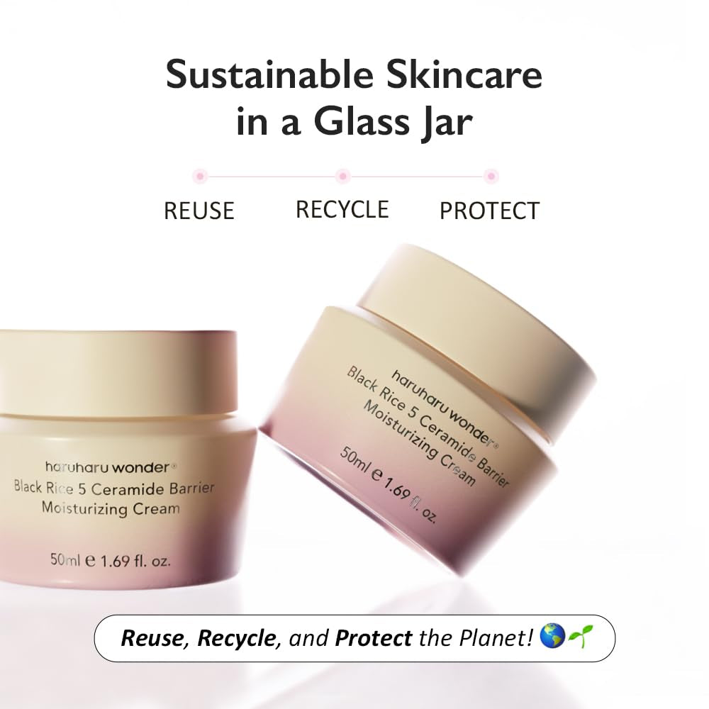Wonder Black Rice 5 Ceramide Barrier Moisturizing Cream, Daily Skin Barrier Care, Long-Lasting Hydration, Soothing & Nourishing, Ceramide Capsules, Korean Skincare 50Ml