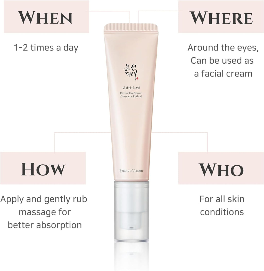 Sérum Yeux Revive : Ginseng + Rétinal, 30 Ml, 1Fl.Oz.