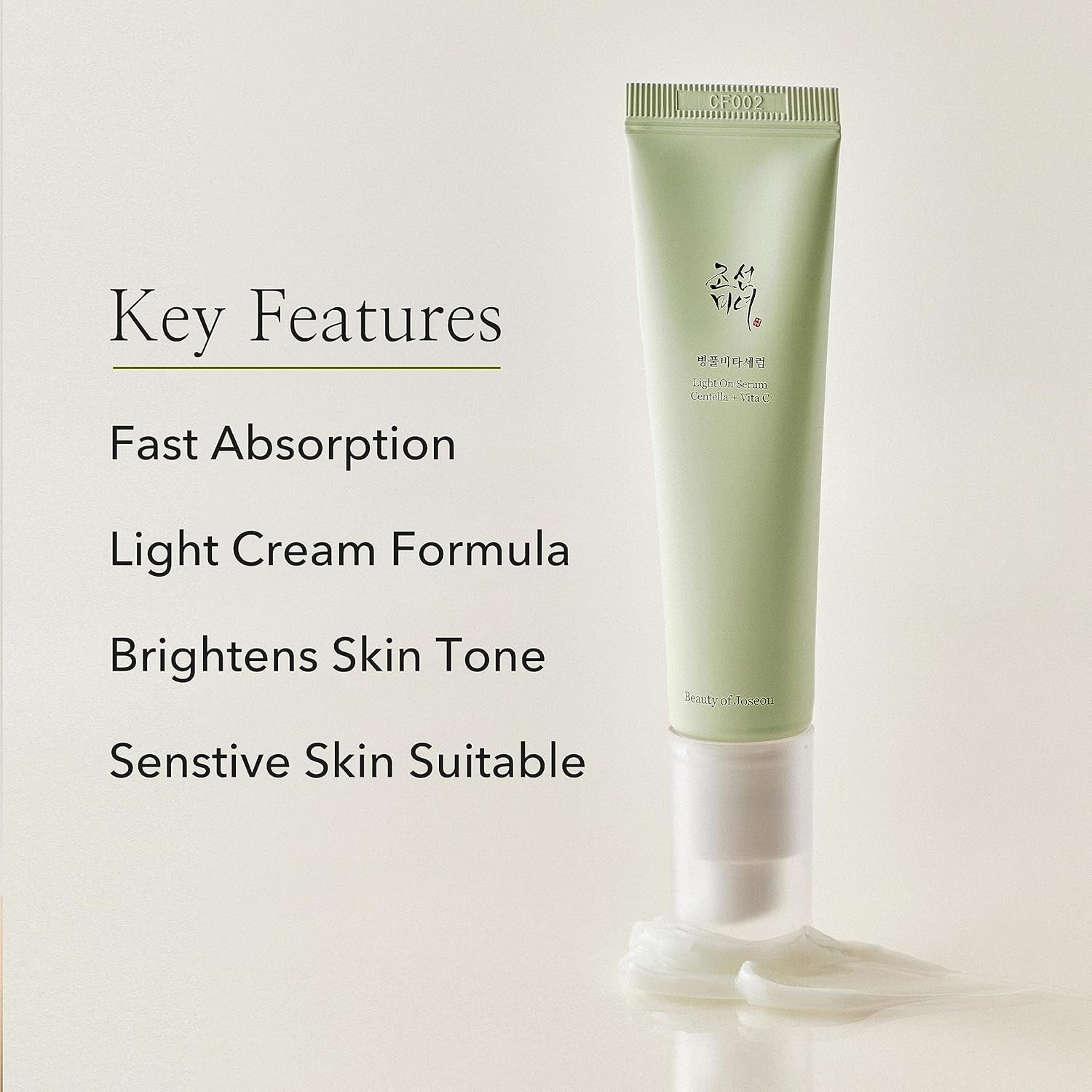 Light on Serum Vitamin C Centella Dark Spot Fine Lines Pigmentation Correcting Serum, Hydrating Moisturizer, Korean Skin Care for Men and Women, 30Ml, 1 Fl.Oz