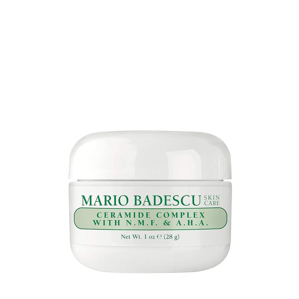 Mario Badescu Ceramide Complex with N.M.F. & A.H.A. for Oily and Sensitive Skin | Facial Cream That Improves Skin Tone |Formulated with Ceramide & Natural Moisturizing Factors| 1 OZ