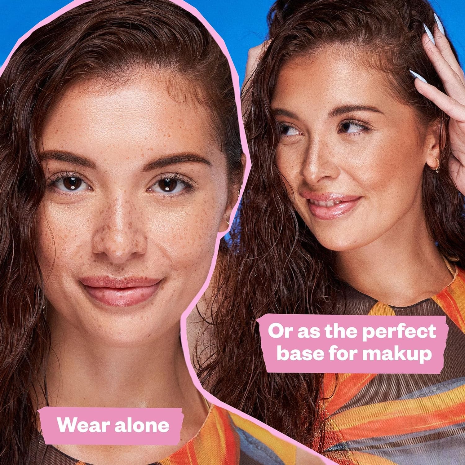 Dreambeam Mineral Sunscreen SPF 40 - Smooth Liquid Sun Protection for Face - Lightweight Makeup Base W/Hyaluronic Acid, Ceramides & Peptides - Subtle Radiant Finish, Original, 40 Ml