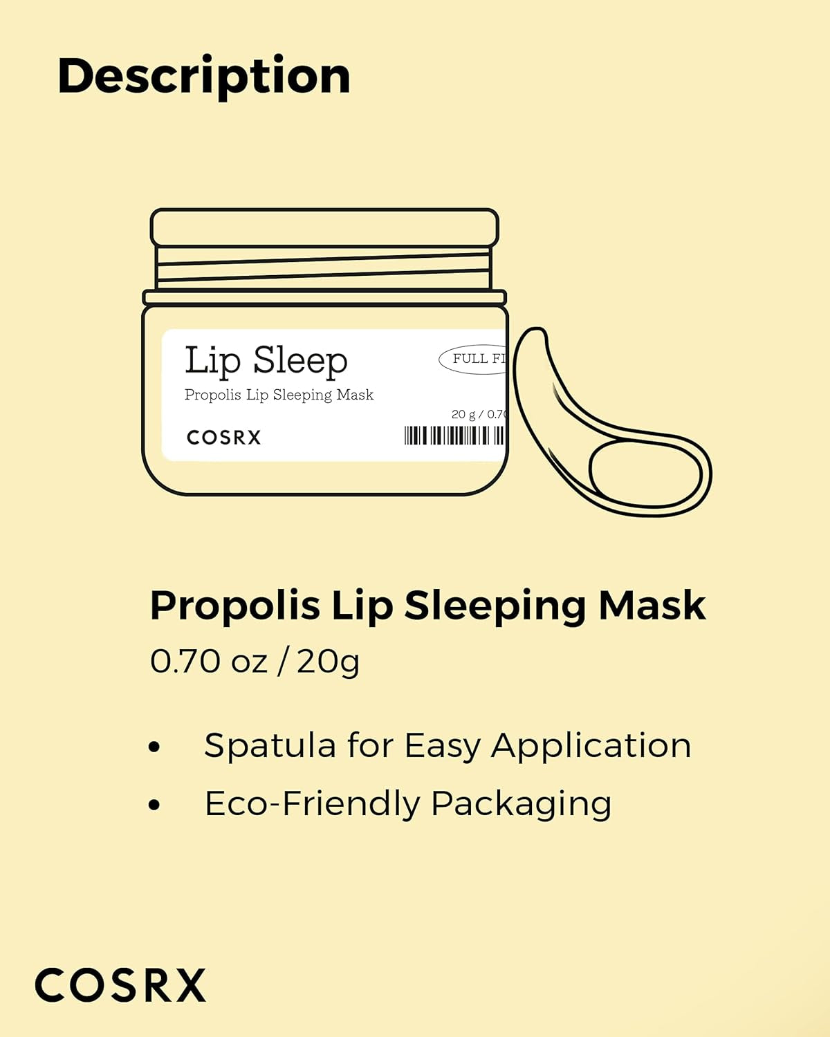 Lip Care Balm for Dry Chapped Lips, Enriched with Shea Butter, Sleeping Mask, Korean Skin Care, Animal Testing-Free, Artificial Fragrance-Free, Parabens-Free (Lip Sleeping Mask)