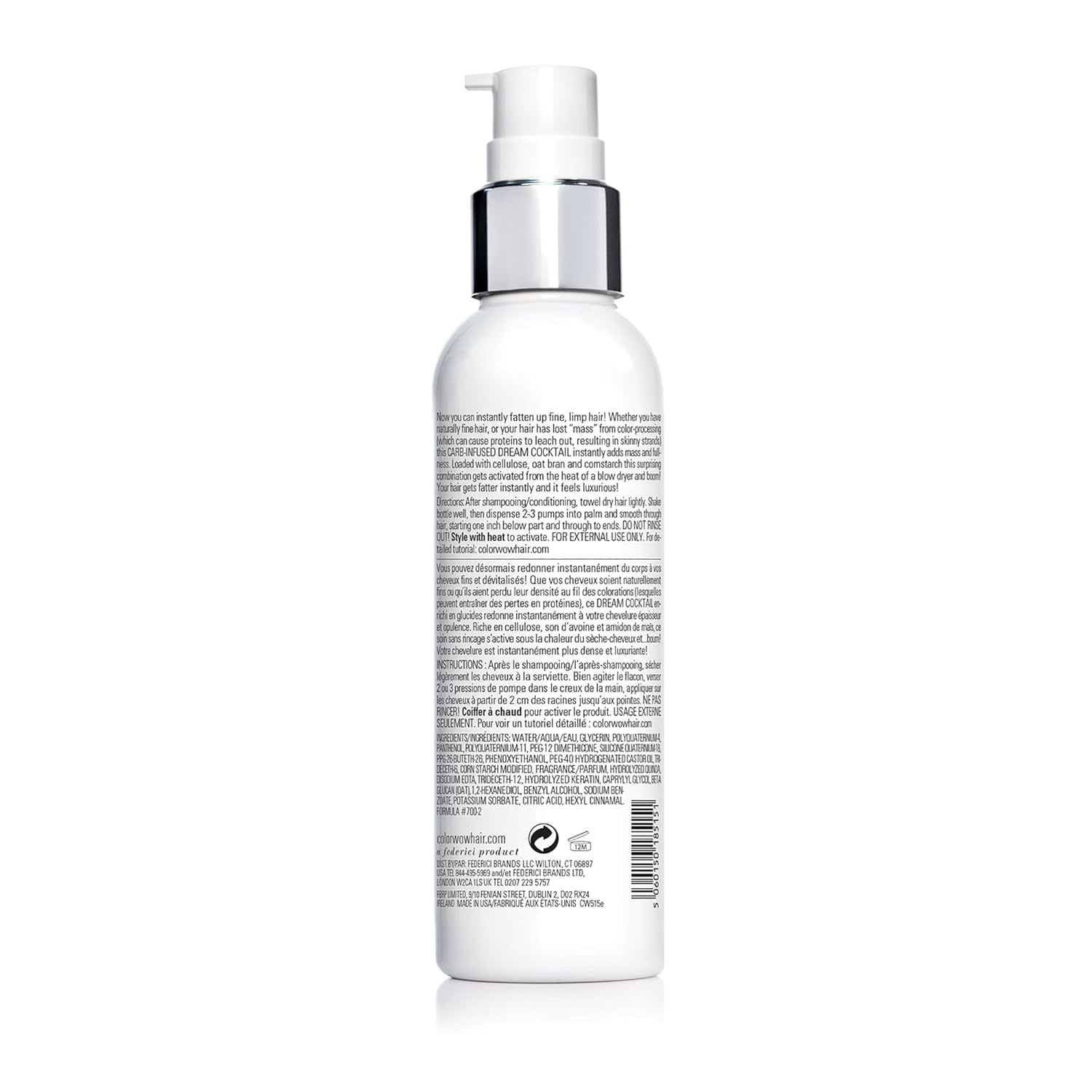 Dream Cocktail Carb Infused Leave-In Treatment – Transform Thin Hair to Thick & Full | with Heat Protection