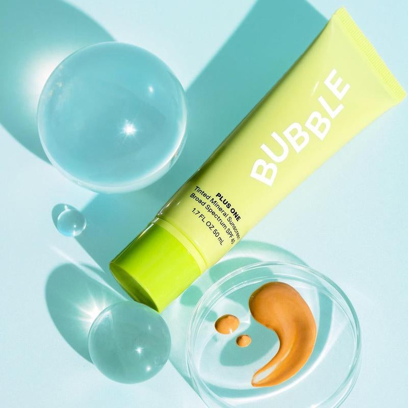 Bubble Skincare plus One Tinted Daily Mineral Sunscreen, Broad Spectrum SPF 40