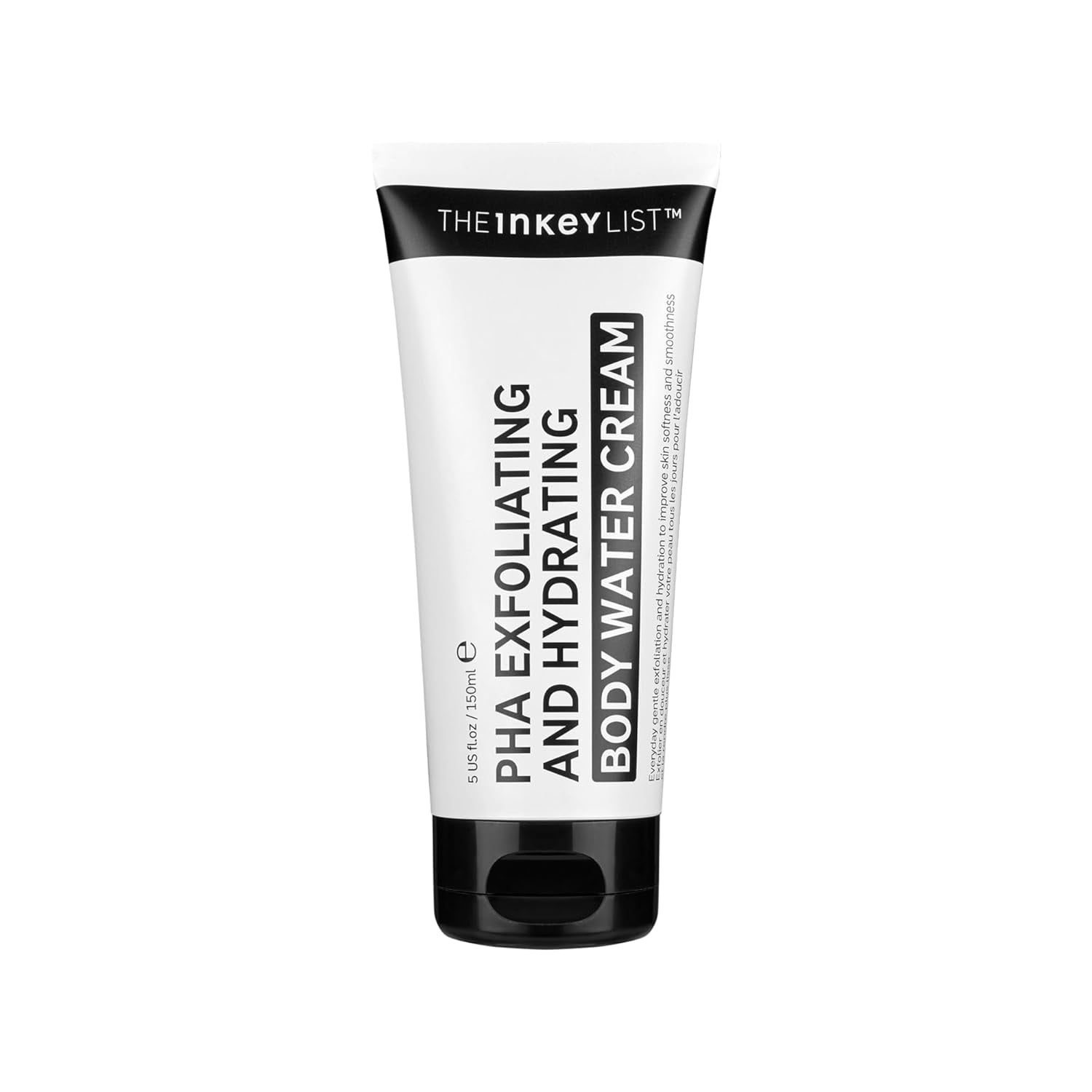 The Inkey List PHA Body Water Cream 150Ml, Ultimate 2-In-1 Moisturiser for Exfoliation & Hydration, for Smoother, Brighter, and More Even-Looking Skin, Fragrance Free, Suitable for All Skin Types