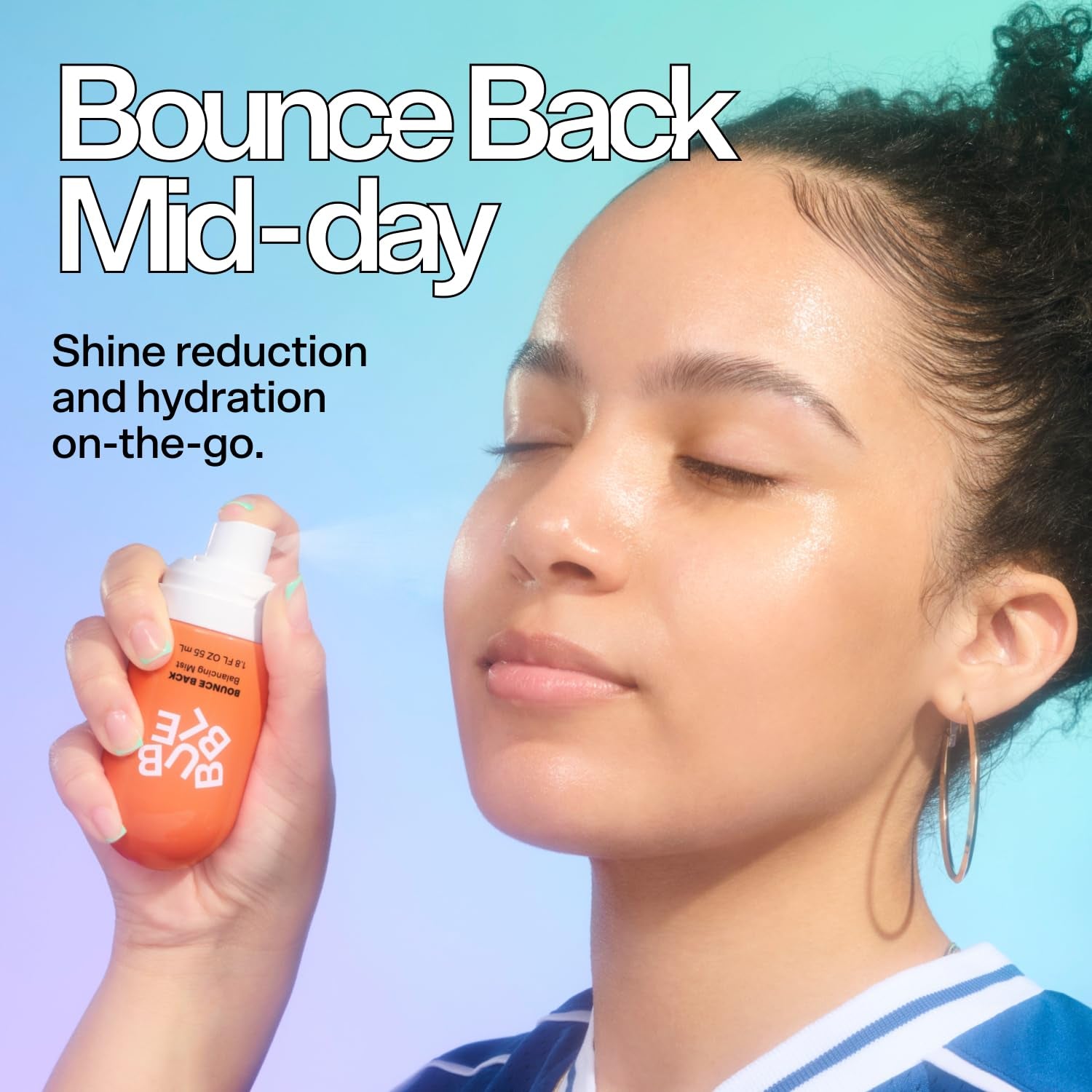 Bounce Back Hydrating Toner Spray - Balancing + Pore Minimizing Toner for Face - Made with Niacinamide + Willow Bark to Help Even and Mattify Oily Skin - On-The-Go Skin Care (55Ml)
