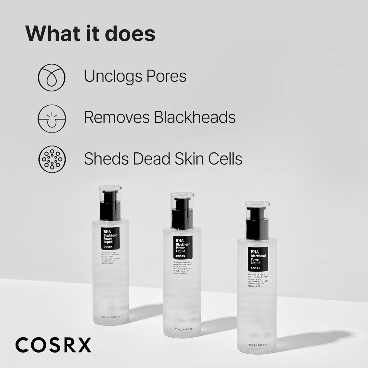 Niacinamide 2% + BHA 4% Blackhead Exfoliant Toner 3.38 Fl.Oz / 100Ml, Korean Toner, Blackhead Remover, Pore Minimizer for Enlarged Pores, for All Skin Types, Korean Skin Care