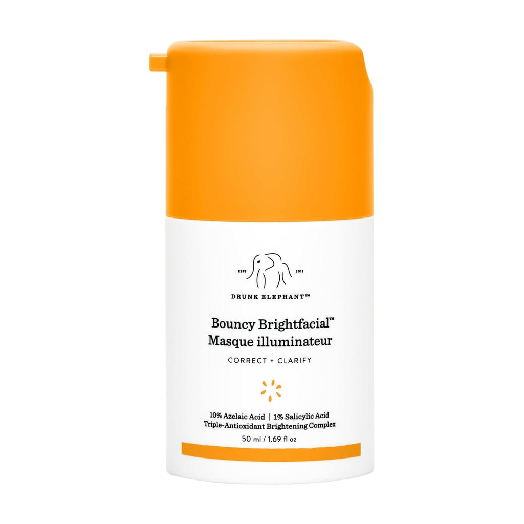 Bouncy Brightfacial - 50 Ml/1.69 Fl Oz - Illuminating Face Mask - Clean Clinical Skincare - Cruelty-Free - Dermatologist-Tested - Free of Essential Oils, Silicones, and Fragrance