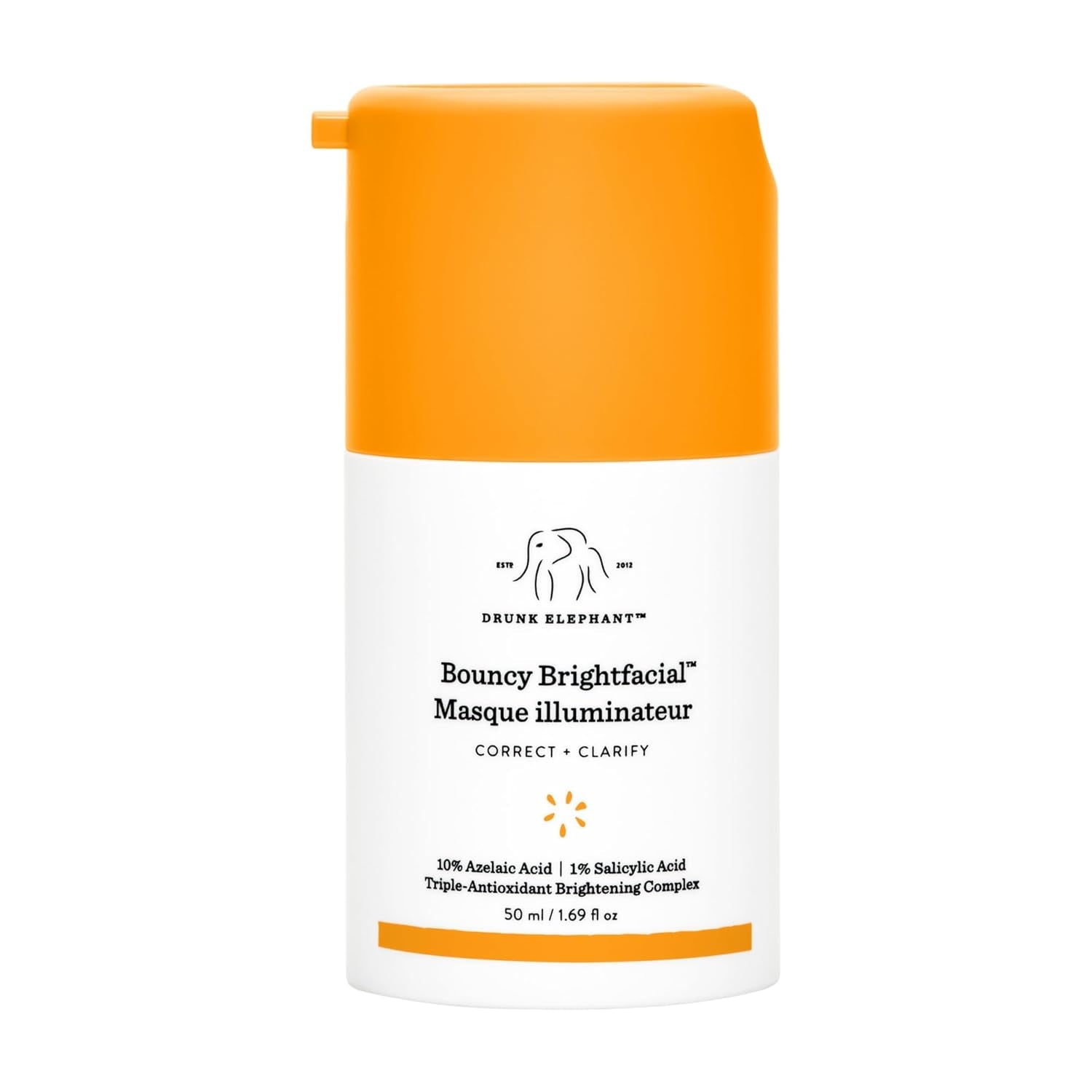 Bouncy Brightfacial - 50 Ml/1.69 Fl Oz - Illuminating Face Mask - Clean Clinical Skincare - Cruelty-Free - Dermatologist-Tested - Free of Essential Oils, Silicones, and Fragrance