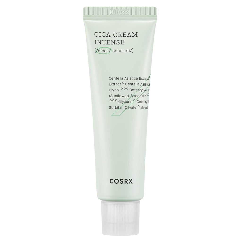 Pure Fit Cica Intensive Cream 1.7 Oz/ 50 Ml | for Dry Sensitive Skin, Centella Asiatica Face Moisturizer Recommended for Acne-Prone Skin, Reduce Redness, Not Tested on Animals, Korean Skin Care