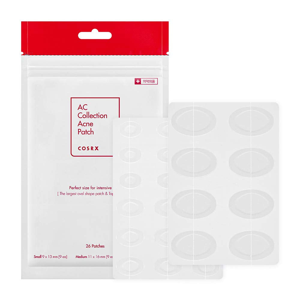 AC Collection Acne Patch, 26 Patches with Centella Asiatica Extract, Blemishes and Zits Cover, Spot Stickers for Face and Body
