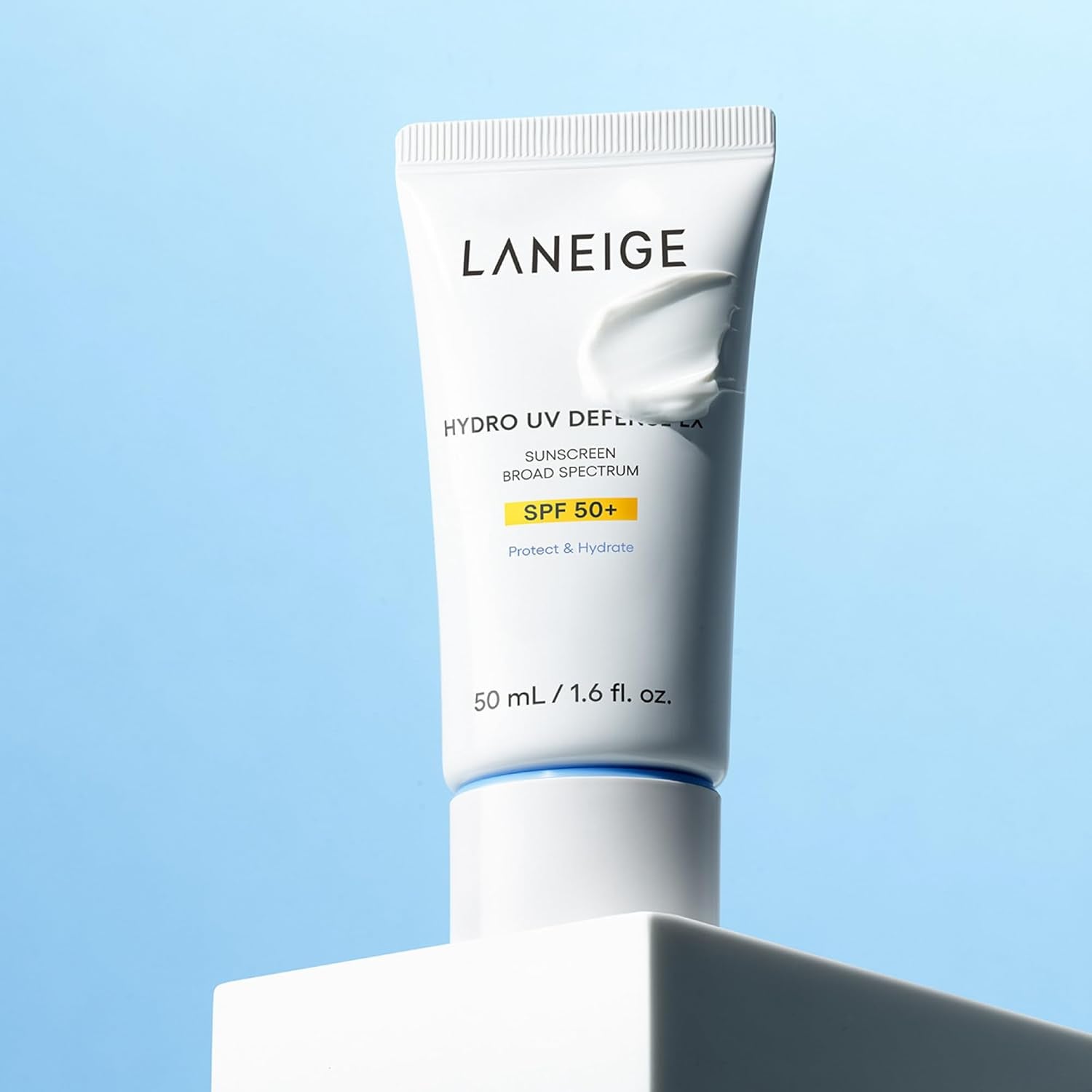 LANEIGE Hydro UV Defense Sunscreen SPF 50+: Hypoallergenic & Dermatologist-Tested Korean Broad Spectrum Sun Protection with No White Cast