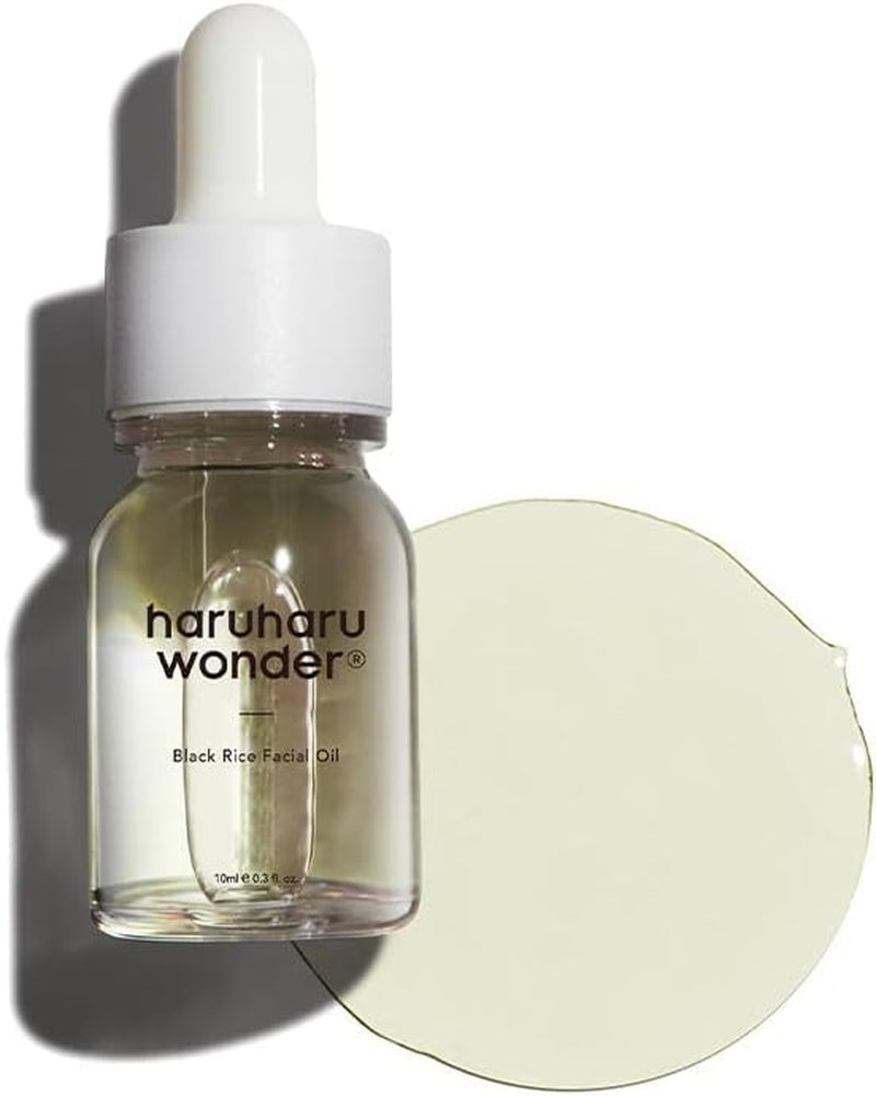Haruharu Wonder Aceite Facial De Arroz Negro Wonder (10Ml) | Aceite Facial Con Arroz Negro Fermentado | Hidratante, Antiedad, Antioxidante | Vegano, Cruelty-Free