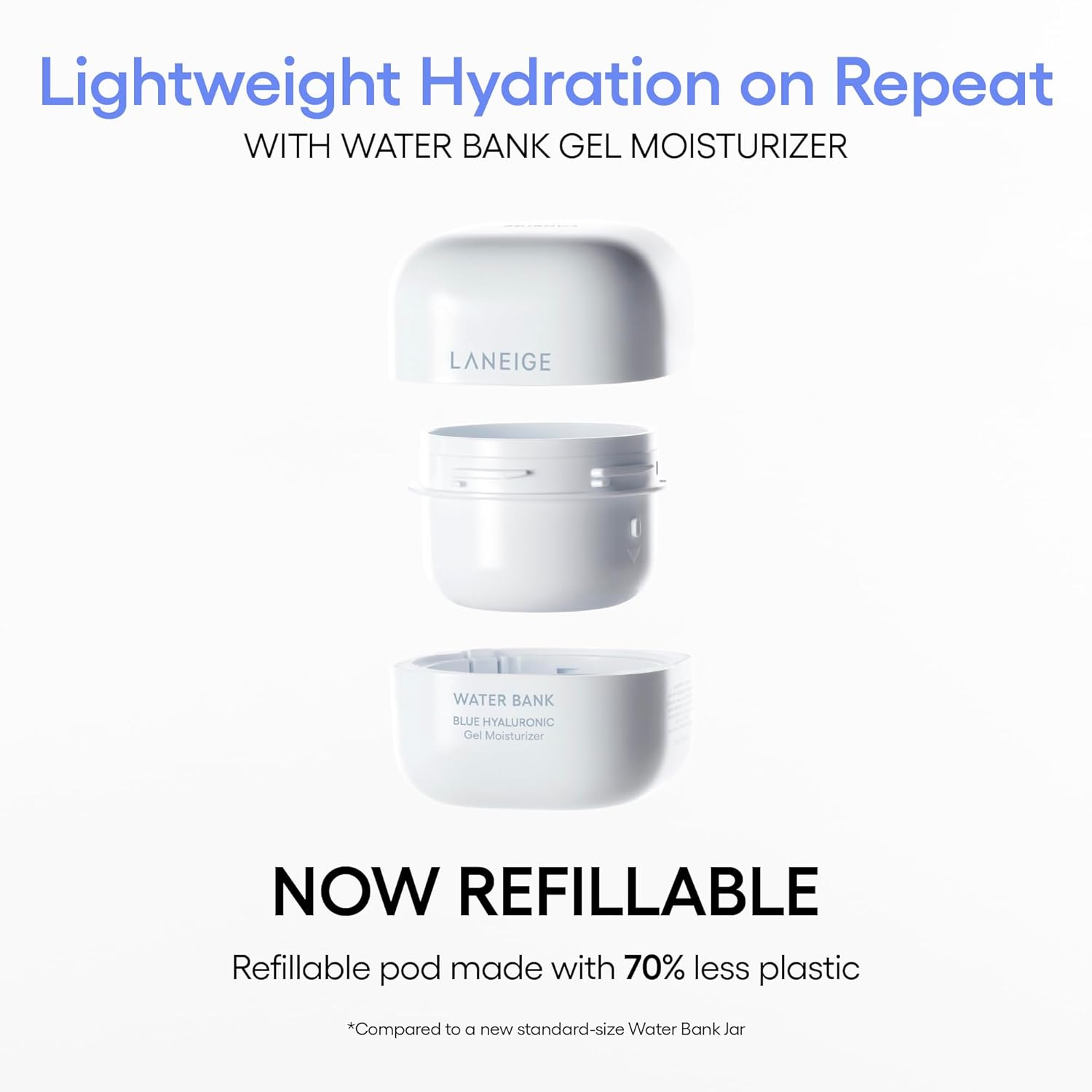 Water Bank Blue Hyaluronic Gel Moisturizer: Lightweight Hydrating Face Gel with Mint Extract, Hypoallergenic & Dermatologist-Tested