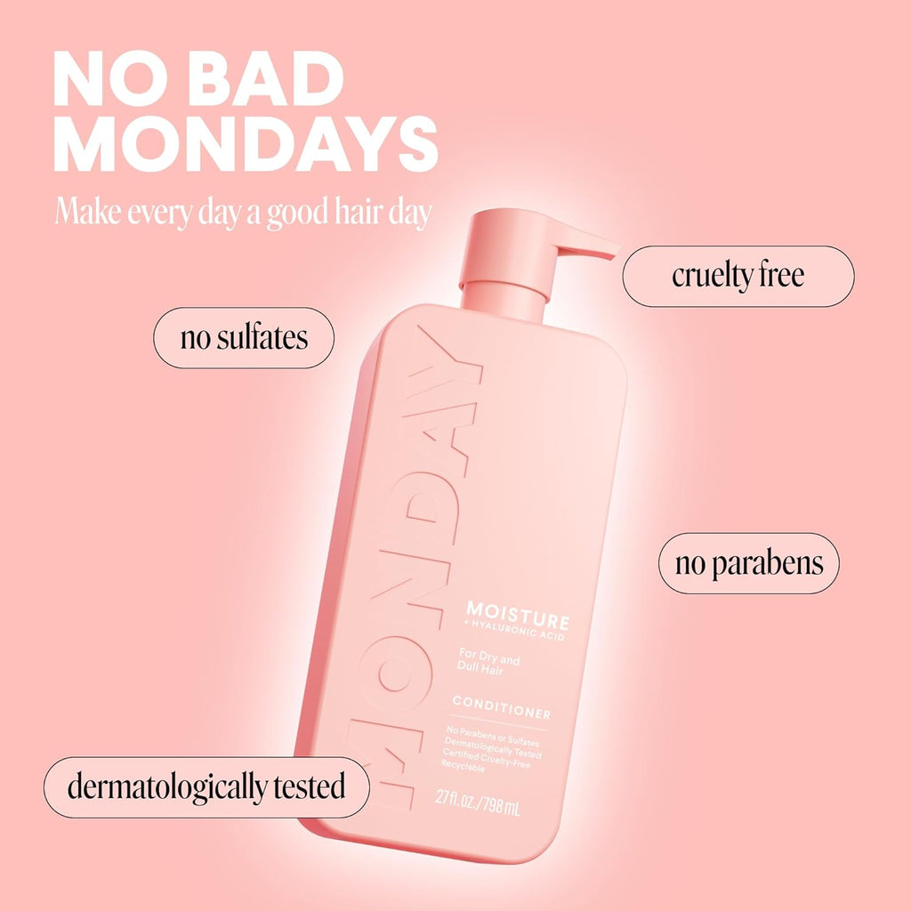 MOISTURE Conditioner with Hyaluronic Acid, Coconut Oil & Shea Butter for Dry & Dull Hair 798 Ml