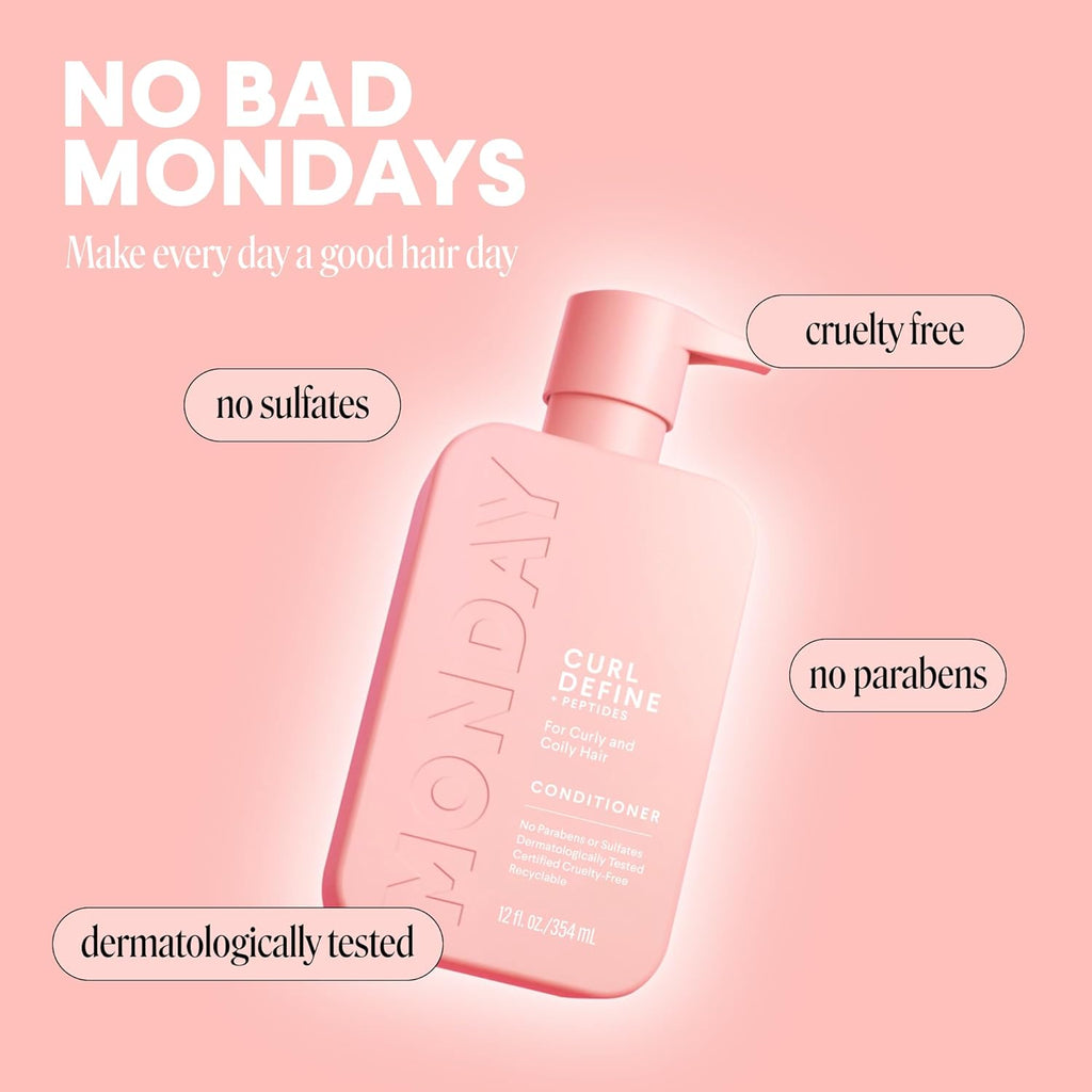 CURL DEFINE Conditioner with Peptides, Coconut Oil & Shea Butter for Curls of All Types 354 Ml