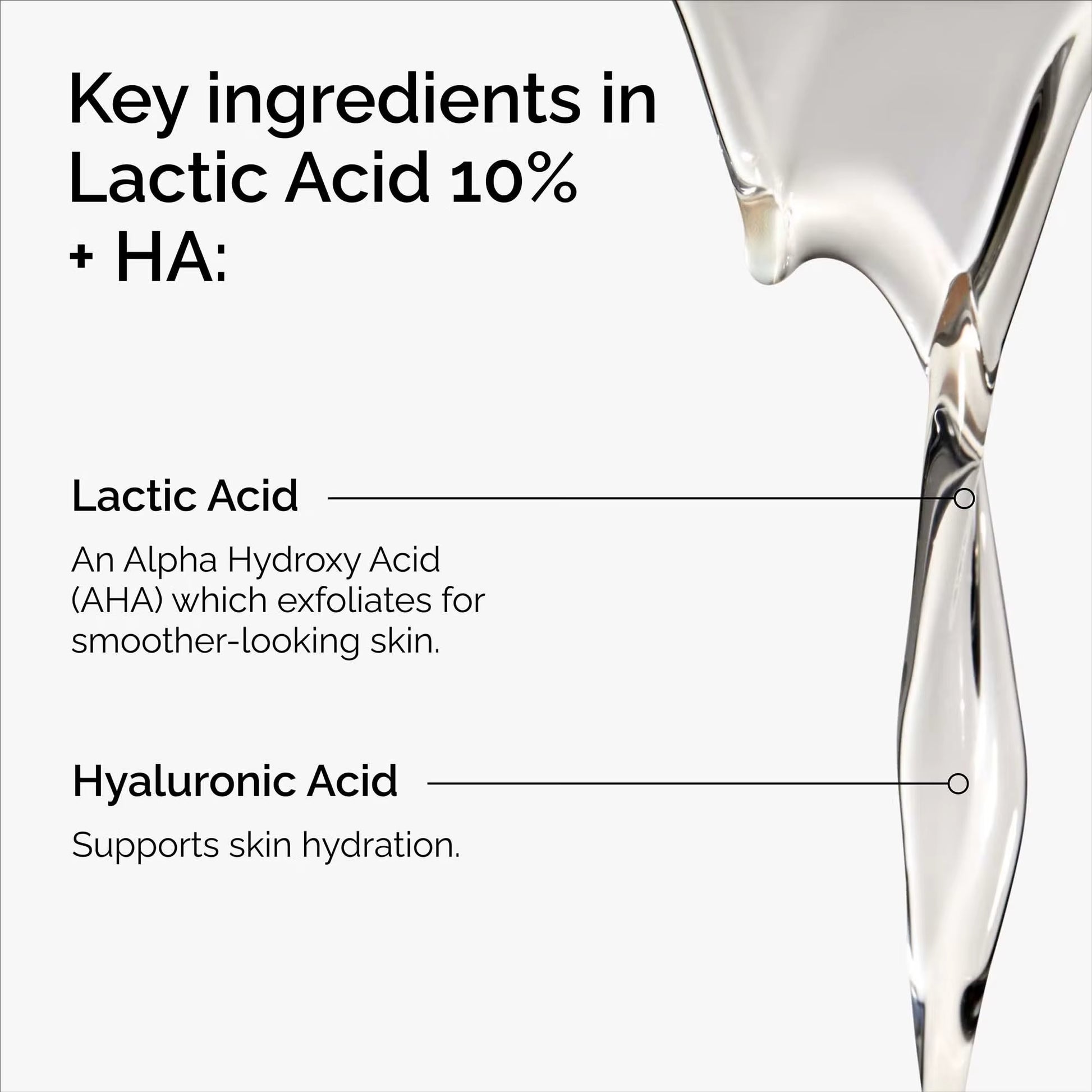 Acid 10% + HA 2% Superficial Peeling Formulation 30Ml Superficial Peeling Formulation Promotes Smoother Evenly-Toned Complexion