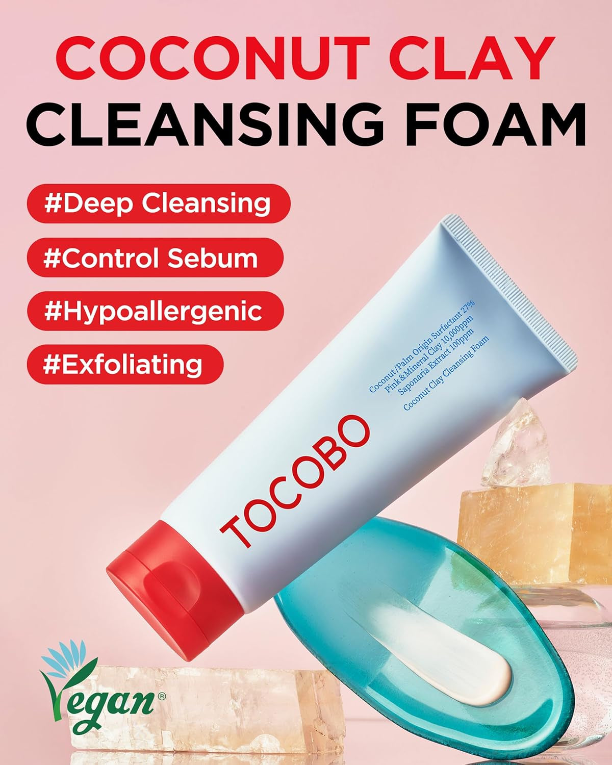 TOCOBO Coconut Clay Cleansing Foam (150 Ml)