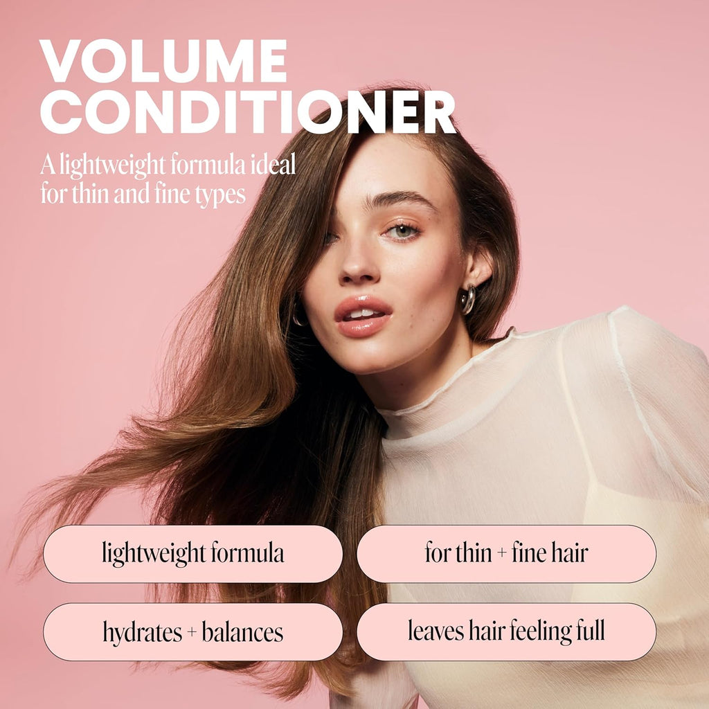 VOLUME Conditioner with Hydrolyzed Collagen, Coconut Oil, Shea Butter & Macadamia Oil for Thin, Fine & Flat Hair 354 Ml