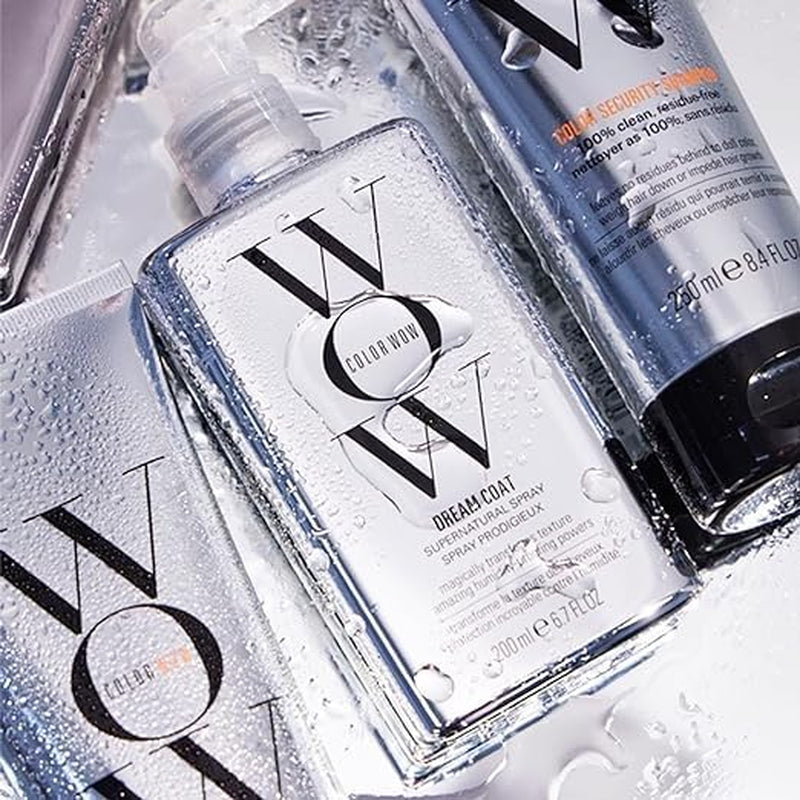 COLOR WOW Ultimate Frizz-Free Bundle - Award Winning DREAM COAT and COLOR SECURITY SHAMPOO Duo for Long Lasting Frizz-Free, Shiny, Glassy Hair. Humidity-Proof Strands and Built-In Heat Protection.