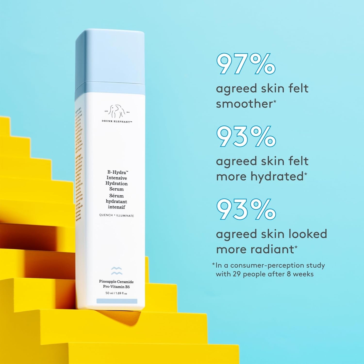 B-Hydra Hydration Serum - 50 Ml/1.69 Fl Oz - Hydrating Vitamin B Serum - Clean Clinical Skincare - Cruelty-Free - Dermatologist-Tested - Free of Essential Oils, Silicones, and Fragrance