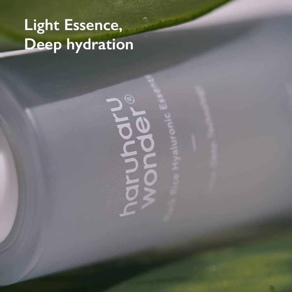 Haruharu Wonder Esencia Facial Con Ácido Hialurónico Y Arroz Negro | Hidratación Intensiva Para Una Piel Firme | Cruelty-Free, Vegano