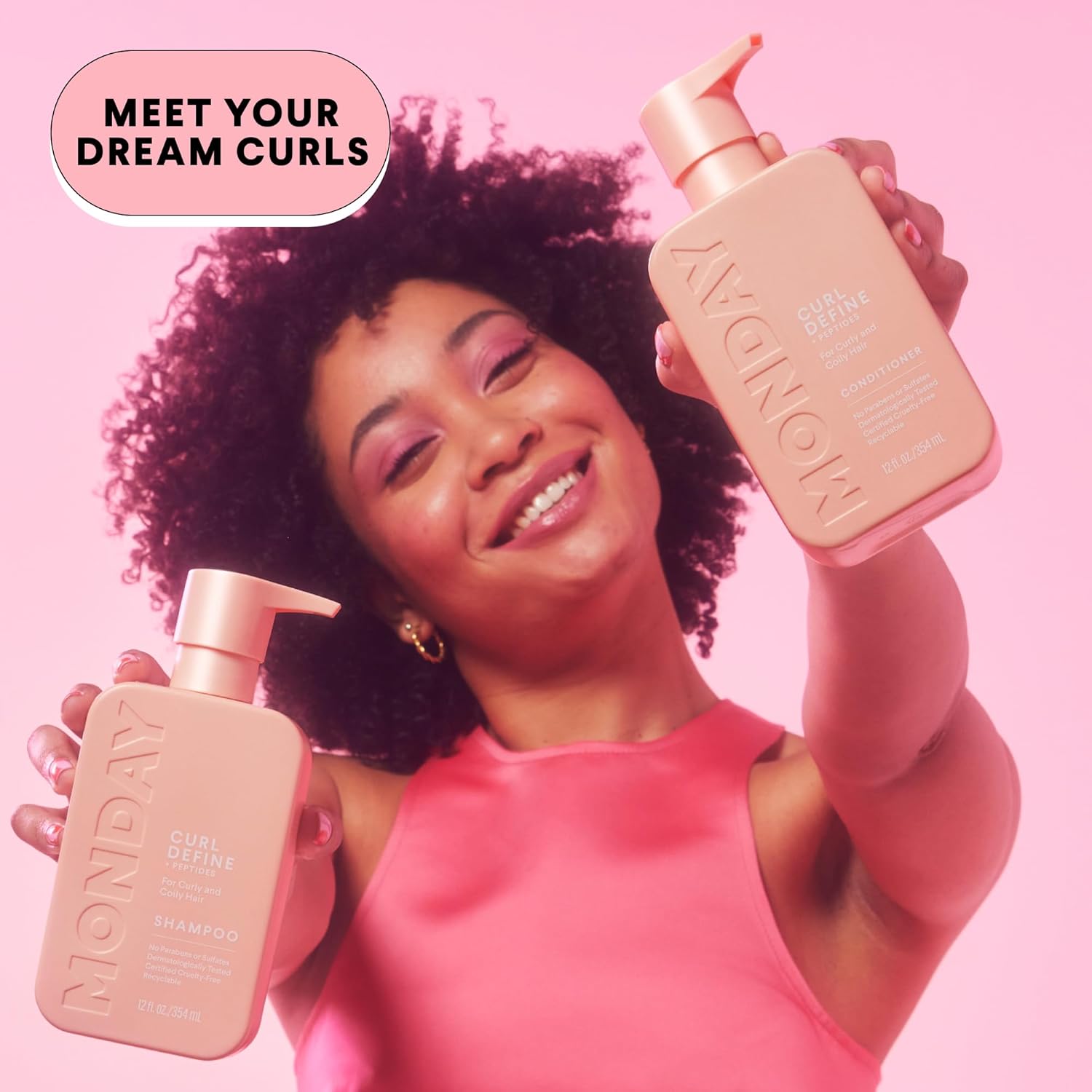 CURL DEFINE Conditioner with Peptides, Coconut Oil & Shea Butter for Curls of All Types 354 Ml