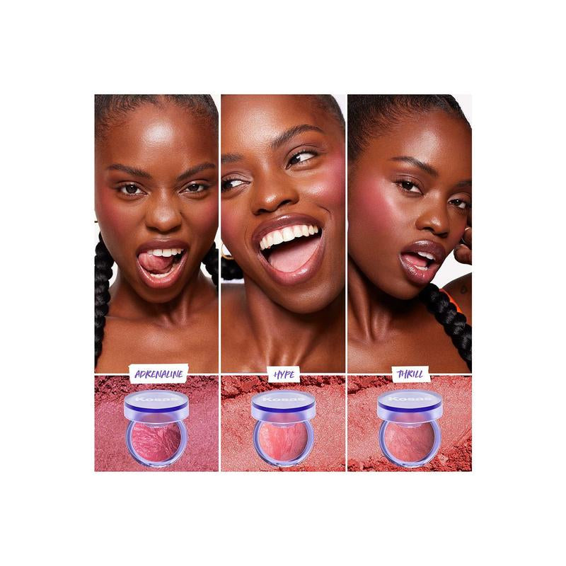 Kosas Blush Is Life Baked Dimensional + Brightening Blush in Adrenaline