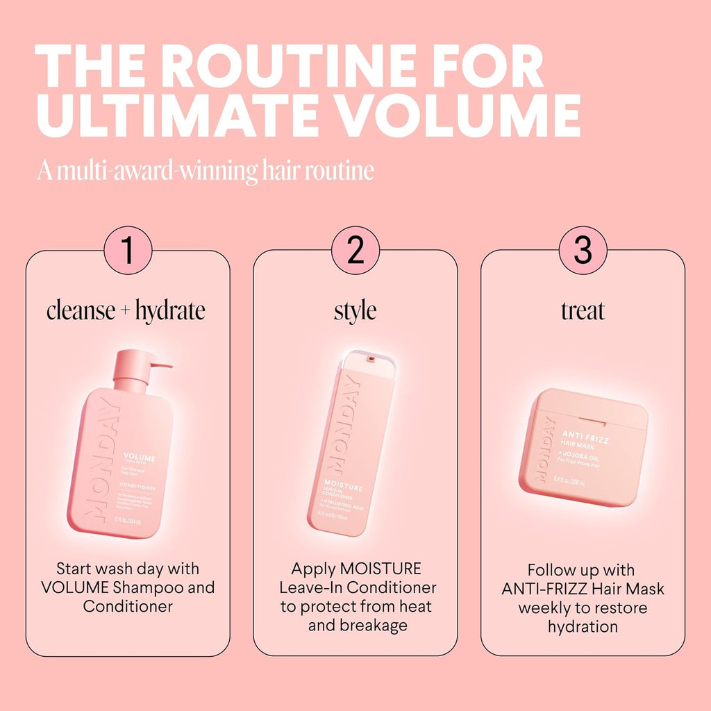 VOLUME Shampoo with Hydrolyzed Collagen & Macadamia Oil for Thin, Fine & Flat Hair 354 Ml