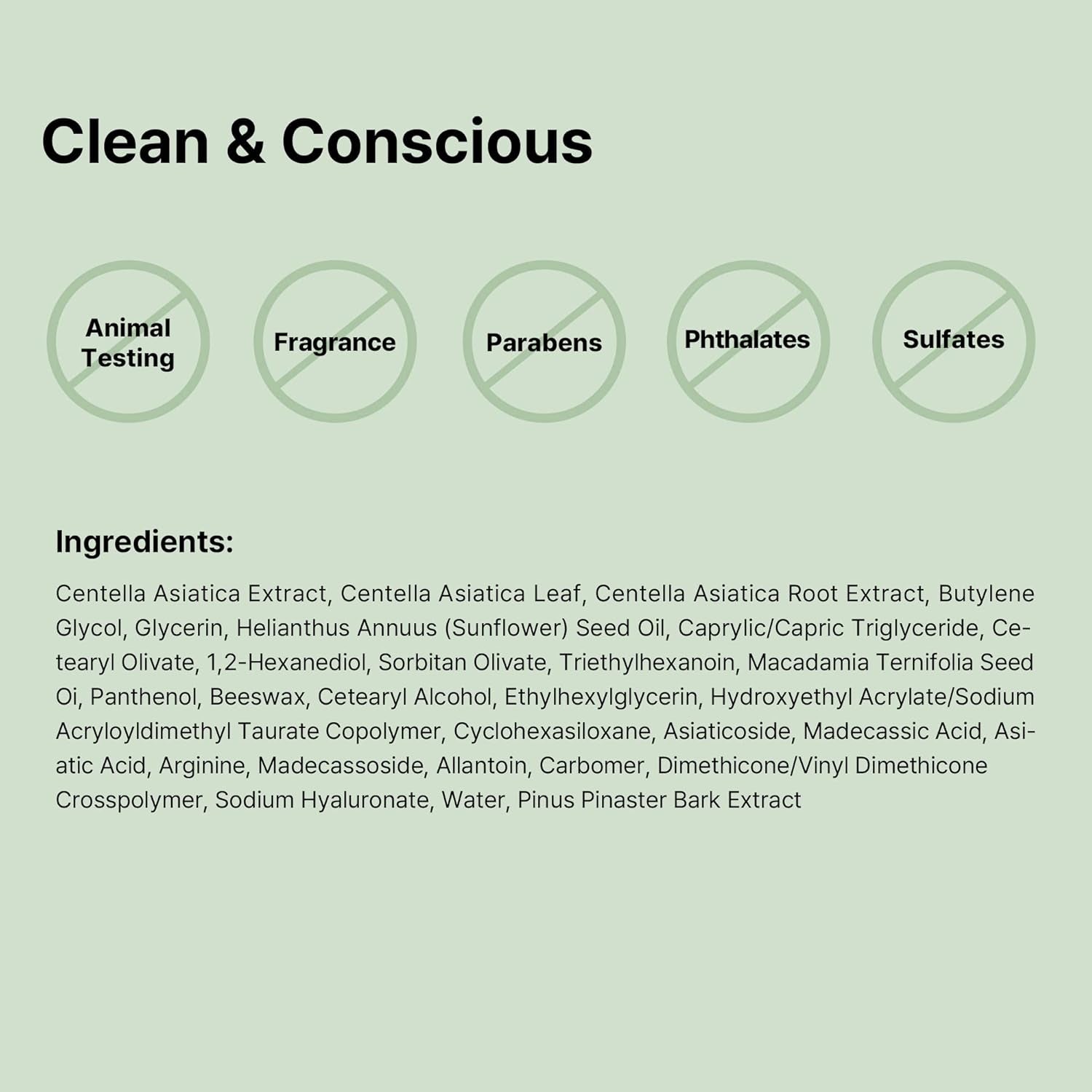 Pure Fit Cica Cream, 50Ml / 1.69 Fl.Oz | Centella Asiatica Face Moisturizer Recommended for Acne-Prone Skin, Reduce Redness | Not Tested on Animals, Korean Skincare