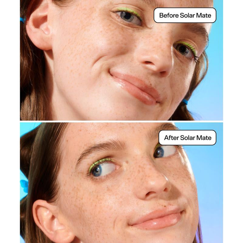 Bubble Skincare Solar Mate Mineral Face Sunscreen Broad Spectrum SPF 40 - Zinc Oxide Sunscreen with Blue Light Protection & Ginseng Extract - Sheer, Lightweight Coverage with No White Cast
