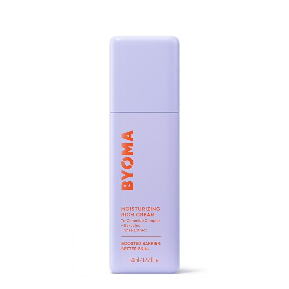 Moisturizing Rich Cream - Barrier Repair Cream Face Lotion with Bakuchiol & Shea Extract - Ceramide Face Moisturizer for Dry Skin - anti Wrinkle, Alcohol Free Face Moisturizer - 1.69 Fl.Oz