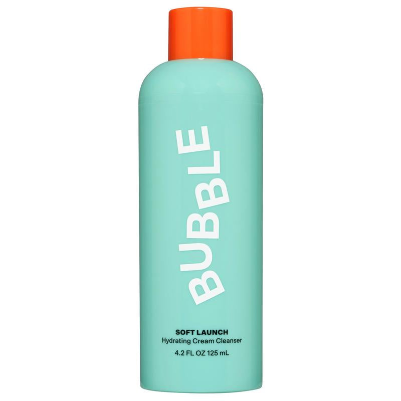 Bubble Skincare Soft Launch Cream Cleanser - Hydrating Facial Cleanser for Dry Skin - Foaming Face Wash Enriched with Avocado Oil to Soothe + Nourish without Stripping Essential Moisture
