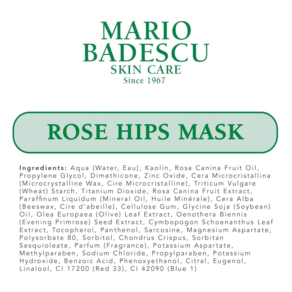 Mask 2 Oz - Healing and Soothing, Cucumber Tonic, Enzyme Revitalizing, and Rose Hip Face Mask Skin Care - Facial Masks for Women and Men