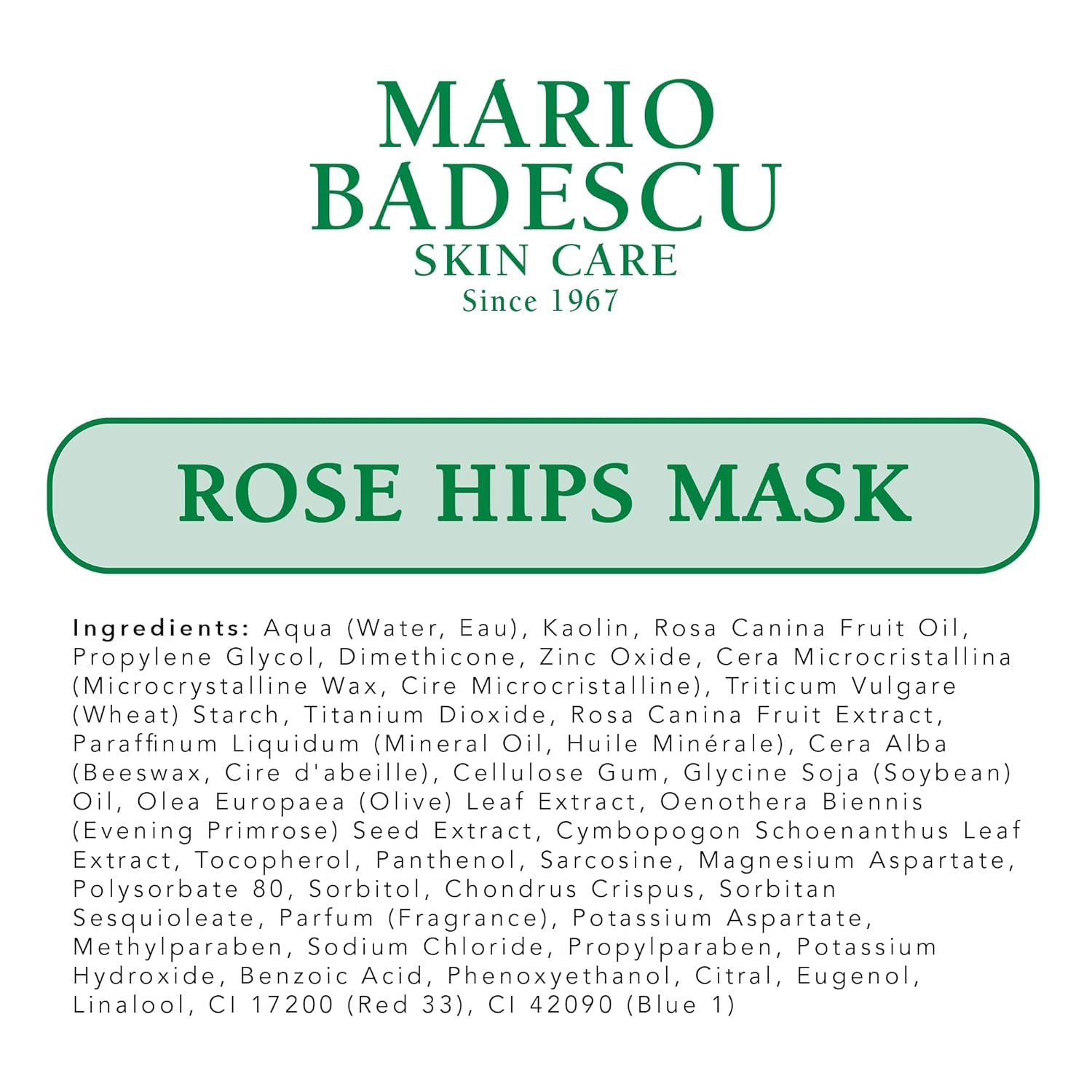 Mask 2 Oz - Healing and Soothing, Cucumber Tonic, Enzyme Revitalizing, and Rose Hip Face Mask Skin Care - Facial Masks for Women and Men