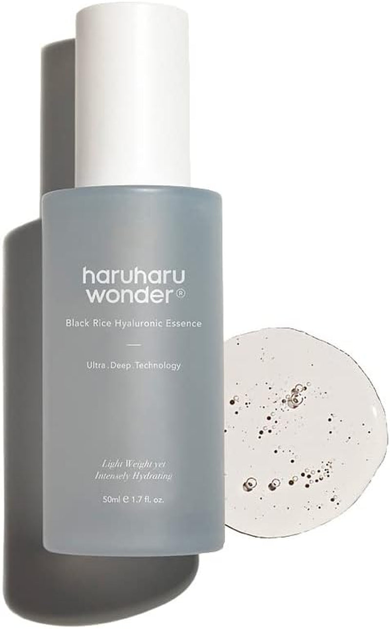 Haruharu Wonder Esencia Facial Con Ácido Hialurónico Y Arroz Negro | Hidratación Intensiva Para Una Piel Firme | Cruelty-Free, Vegano