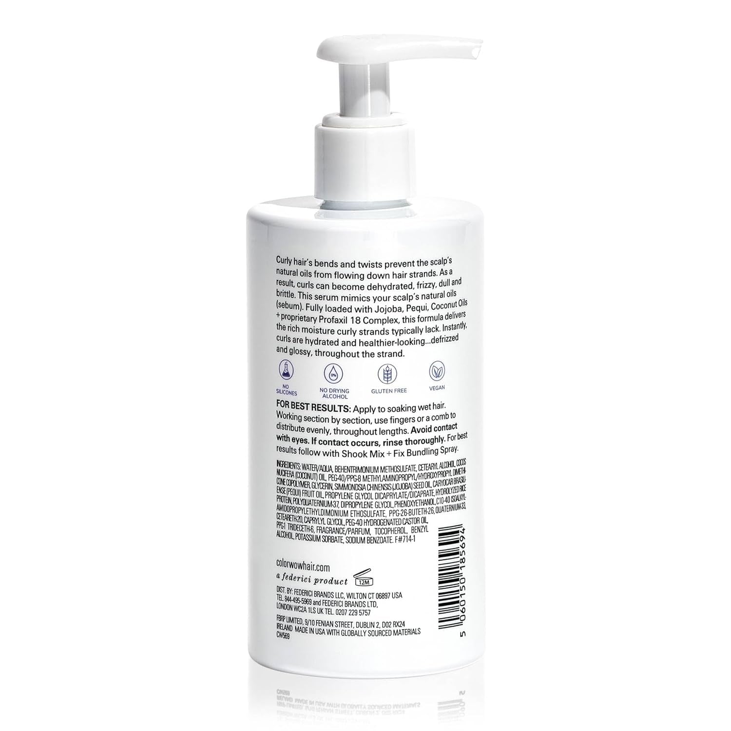 COLOR WOW Curl Wow Flo-Etry Vital Natural Serum – Rich-Oil Blend Moisturizes Dry, Dehydrated Strands from Root to Tip for Instantly Plump, Plush, Juicy Curls | No Weight or Greasy Feel