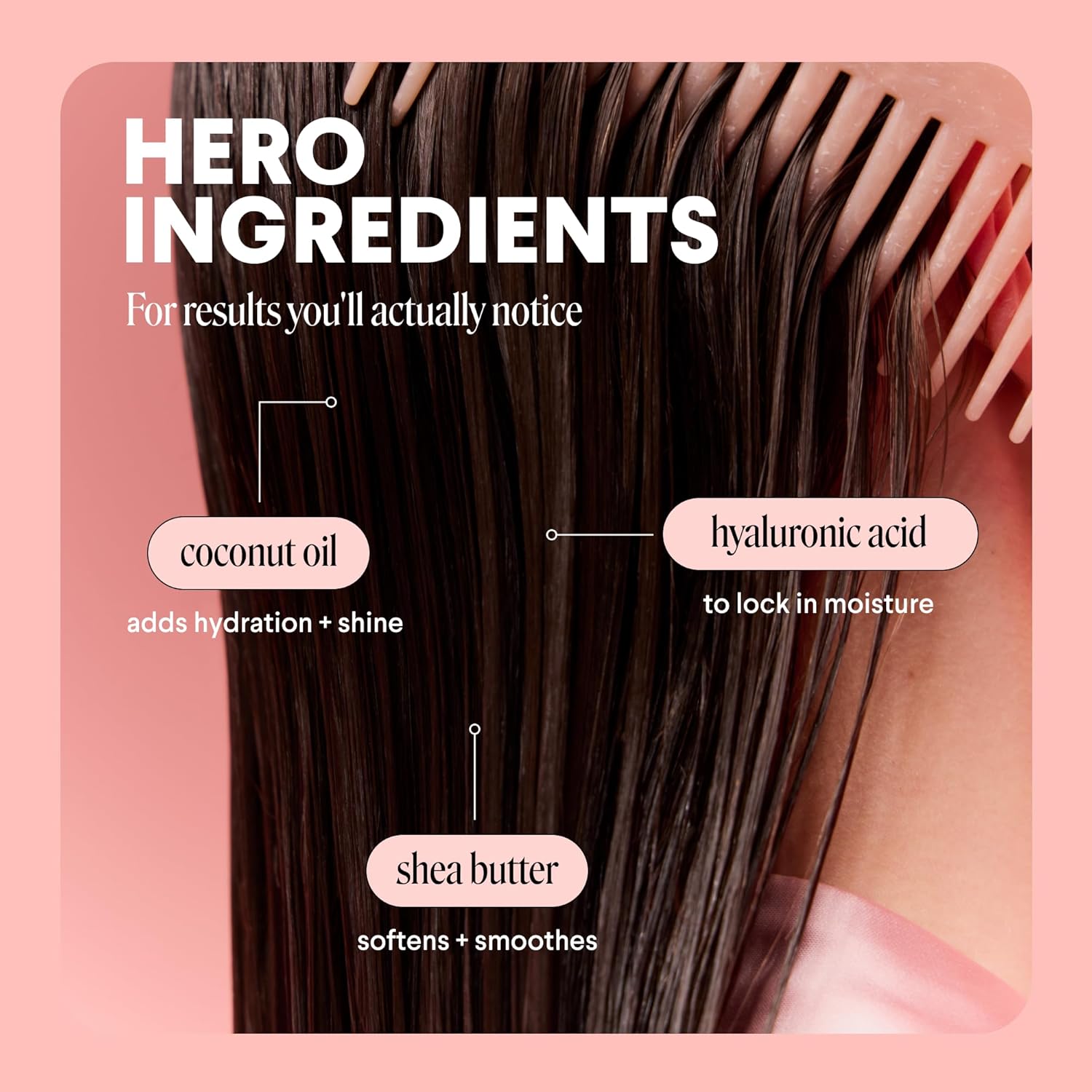 MOISTURE Conditioner with Hyaluronic Acid, Coconut Oil & Shea Butter for Dry & Dull Hair 798 Ml