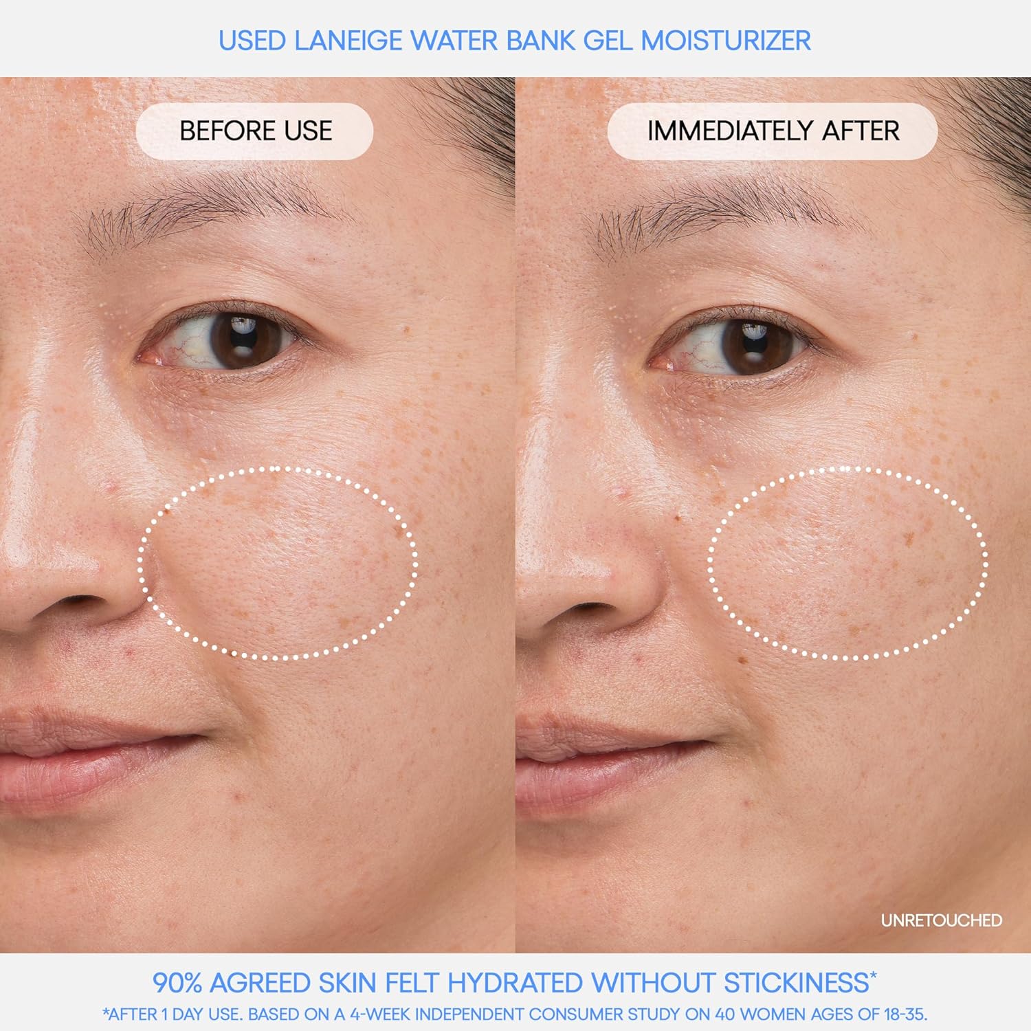 Water Bank Blue Hyaluronic Gel Moisturizer: Lightweight Hydrating Face Gel with Mint Extract, Hypoallergenic & Dermatologist-Tested