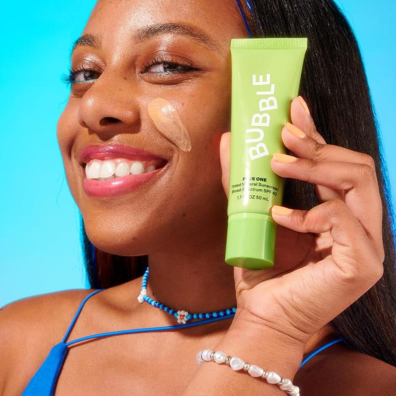Bubble Skincare plus One Tinted Daily Mineral Sunscreen, Broad Spectrum SPF 40