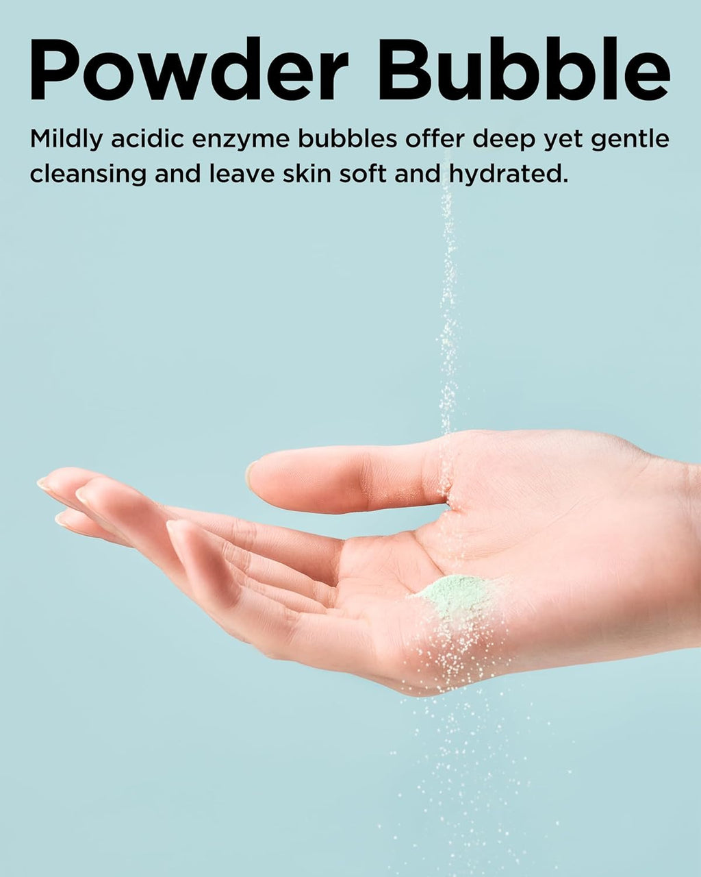 Cica Calming Powder Wash – Korean Enzyme Face Cleanser with Cica, Tea Tree & Papain – Hypoallergenic Low Ph Powder Cleanser for Sensitive Skin, Pore Purifying & Exfoliating,. 1.69 Oz.